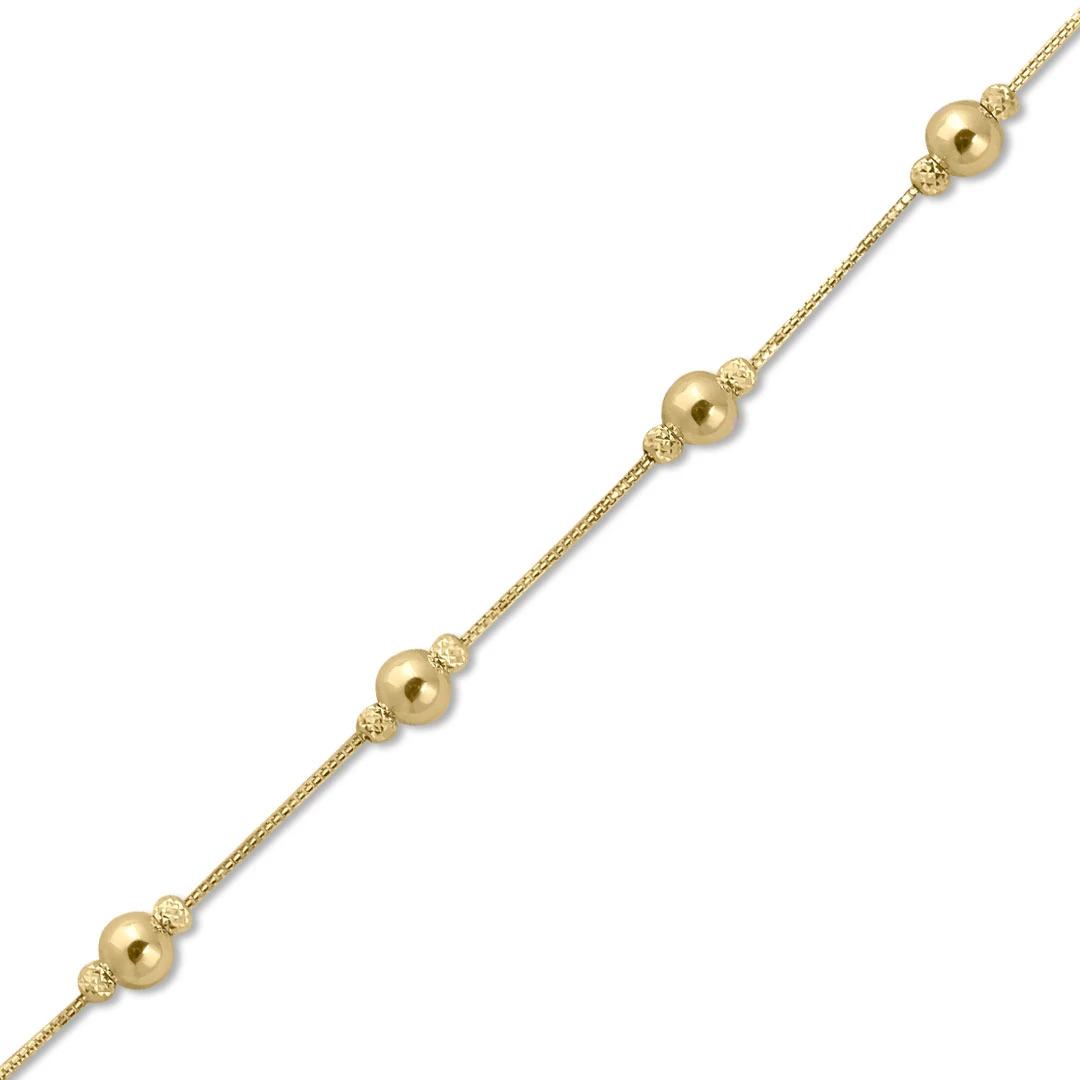 Top Detaylı Altın Zincir Bileklik (BLK0347)