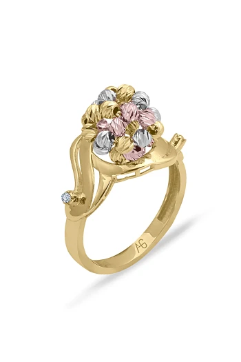 Toplu Tasarım Altın Estetik Yüzük