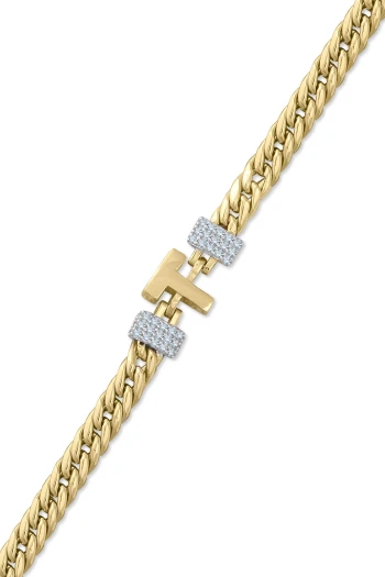 (Tüm Harfler) Gurmet Zincirli Altın Harf Blieklik