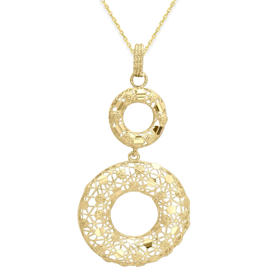 Yuvarlak Model Altın İtalyan Kolye (KLY0528)