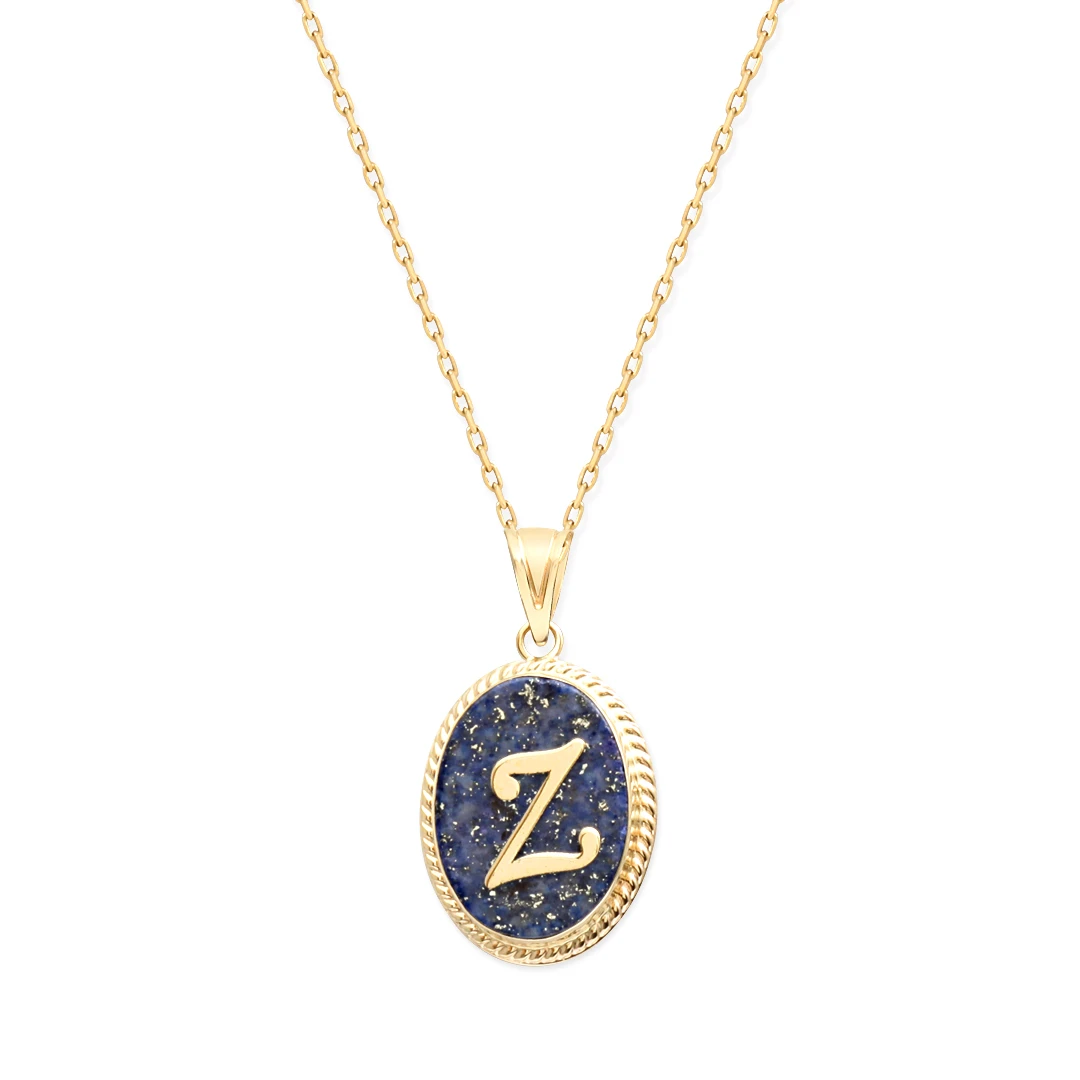 Z Harfi Altın Lapis Kolye (KLY0103)