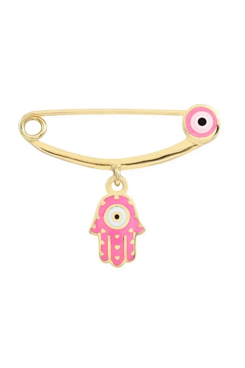 Altın Fatma Ana Eli Detay Bebek İğnesi (IGN0011)