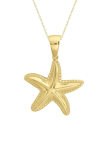 Deniz Yıldızı Altın Kolye