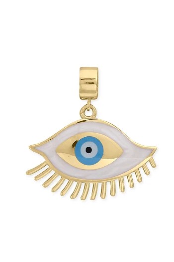 Sedef Mineli Göz Altın Nazar Kolyeucu