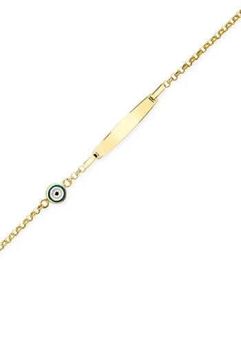 Nazar Detaylı Altın Bebek Künyesi (CKN0055)