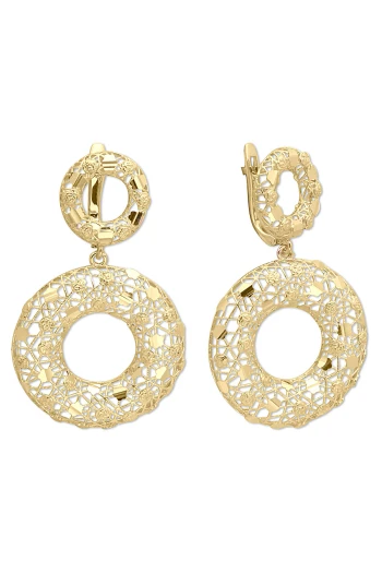 Yuvarlak Altın İtalyan Küpe (KP0188)