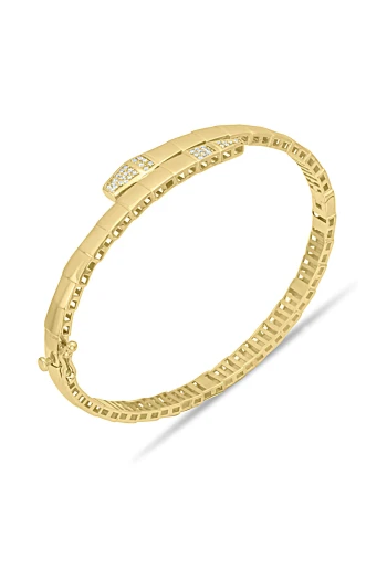 14 Ayar Altın Yılanlı Kadın Bilezik