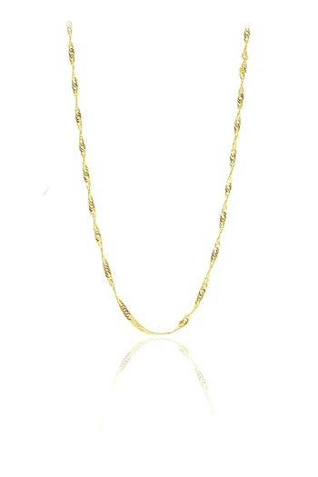 50 Cm Singapur Burgu Altın Zincir (KLY1649)