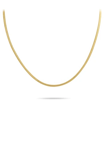 Altın 55 Cm Yuvarlak Balık Sırtı Kadın Zincir