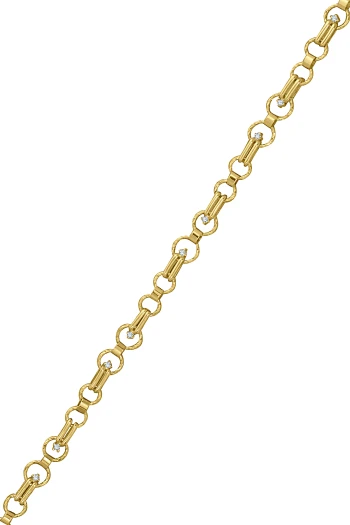 Altın Oval Taşlı Halkalı Spor Bileklik