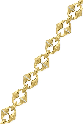 İkonik Altın Taşlı Kadın Bileklik