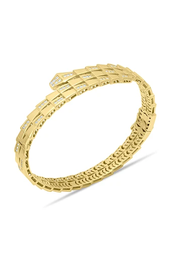 Sarmal Yılan Model Altın Bilezik