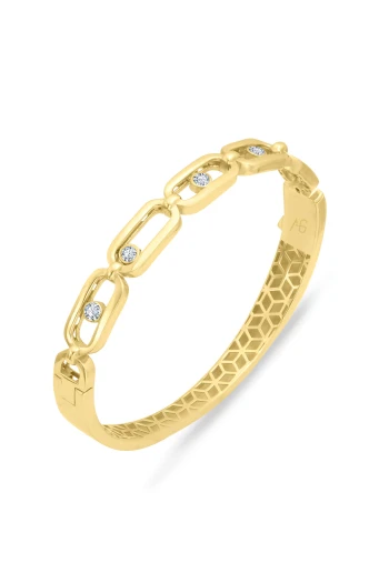 14 Ayar Altın Halka Model Bilezik (BLZ0459)