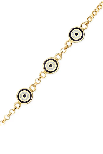 Nazar Boncuklu Altın Çocuk Bileklik (CKN0089)