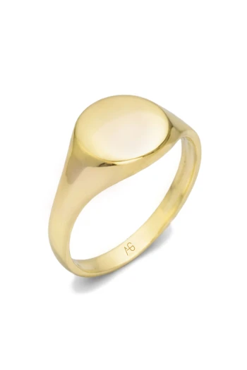 14 Ayar Altın Yuvarlak Düz Model Sade Erkek Yüzük (EYZ0205)