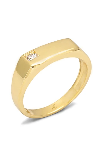 Dikdörtgen Model Erkek Serçe Parmak Yüzük (EYZ0208)