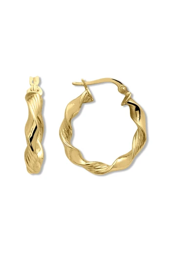 2.2 Cm Altın Burgu Halka Küpe (KP0273)