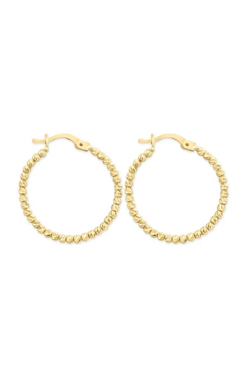 2.8 Cm Sarı Altın Dorika Halka Küpe (KP0009)