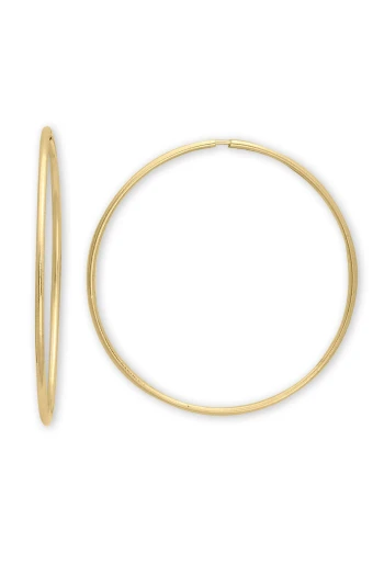 5 Cm Altın İnce Model Halka Küpe (KP0231)