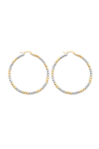 5.1 Cm 14 Ayar Altın Dorika Halka Küpe (KP0010)