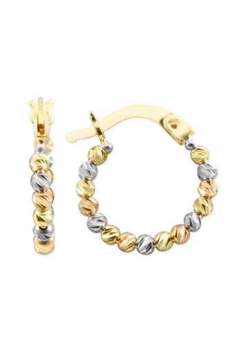 Altın 14 Ayar 1.5 Cm Minimal Halka Küpe (KP0006)