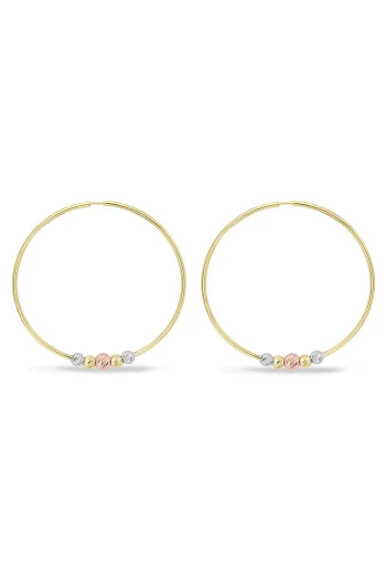 Altın 6 Cm Toplu Halka Küpe (KP0082)