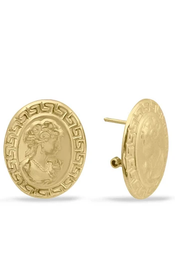 Altın Camei Küpe (KP0084)