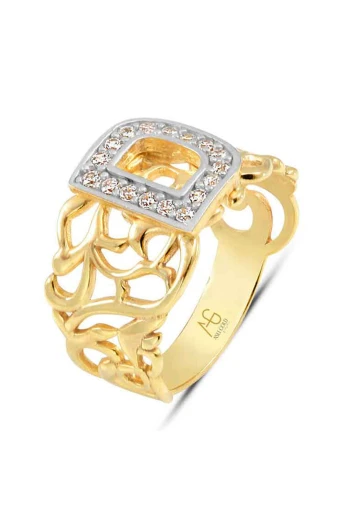 Altın D Harfi Yüzük (YZK0022)