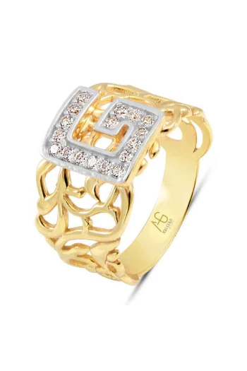 Altın G Harfi Yüzük  (YZK0019)