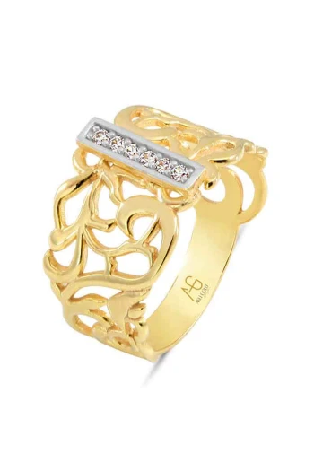 Altın I Harfi Yüzük (YZK0017)