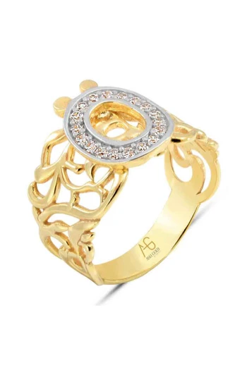 Altın Ö Harfi Yüzük (YZK0009)