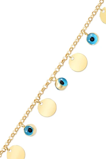 Altın Pullu Nazar Bileklik (BLK0139)