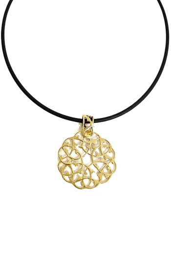 Altın Tasarım Yaşam Çiçeği Kolye (KLY1705)