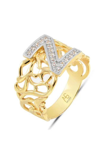 Altın Z Harfi Yüzük (YZK0001)