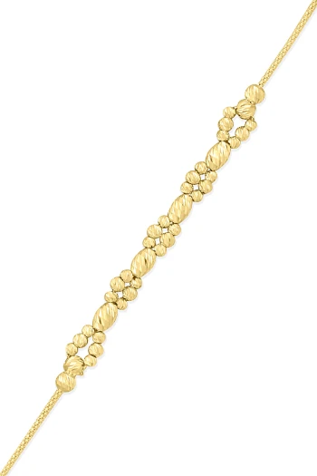 Dorikalı Örgü Hediyelik Altın Bileklik (BLK1087)