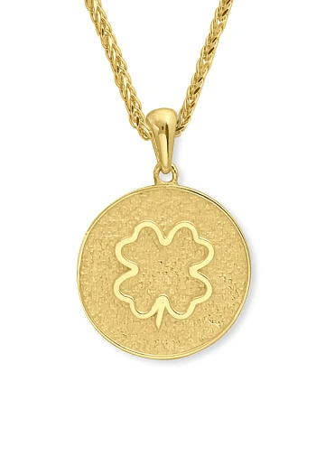 Kare Model Altın Şans Kolye (KLY1676)