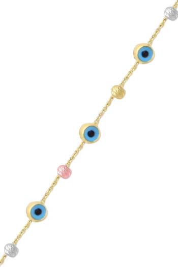 Spor Altın Nazar Boncuklu Bileklik (BLK0192)