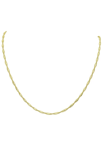 42 Cm Altın Singapur Işıltlı Zincir (KLY1726)