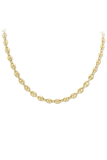 60 Cm Gemici Altın Unisex Zincir Altın Kolye (KLY1724)