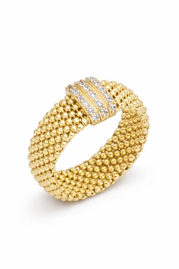 Altın Cesika Tasarım Yüzük (YZK1497)