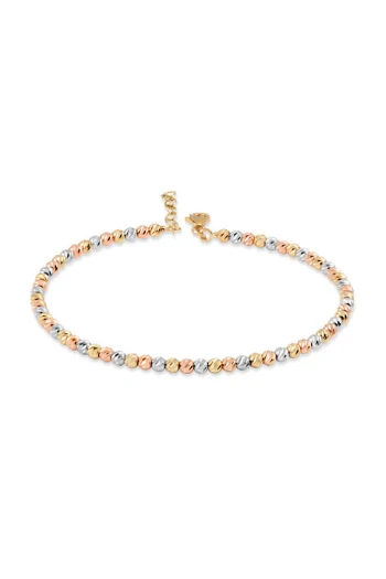 Altın Dorika Tek Sıra 3 Renk Bilezik