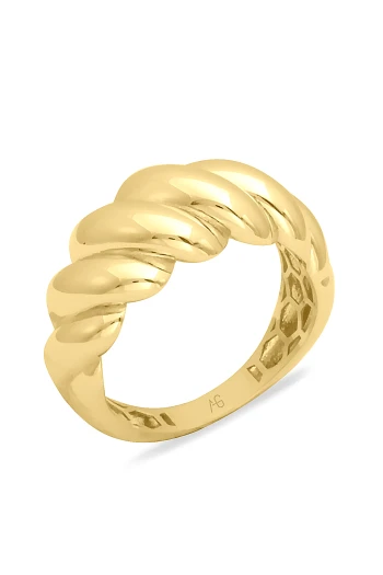 Altın Füzyon Midye Yüzük (YZK1469)