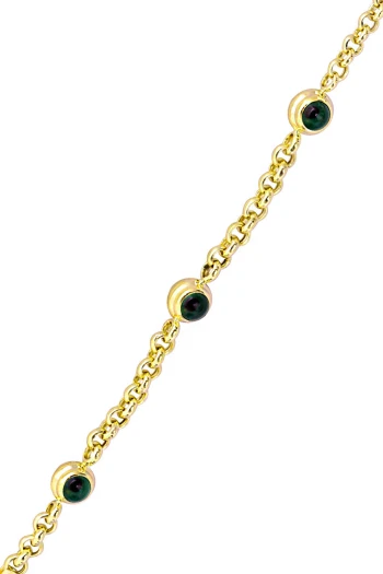 Altın İri Gözlü Nazar Bileklik (BLK0054)