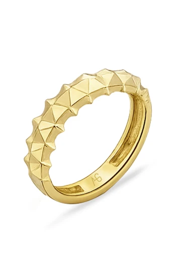 Altın Piramit Kombin Yüzük (YZK1485)