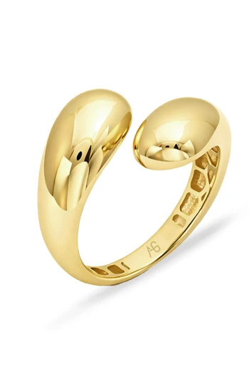 Bombe Model Altın Drop Yüzük (YZK1442)