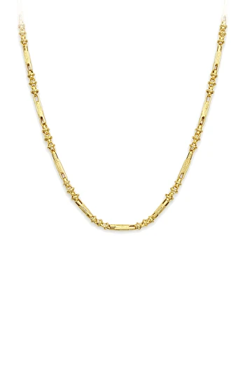 Grek Desenli Erkek Altın Kolye