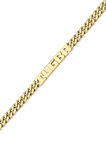 Oynak Harfli Altın Çocuk İsimli Künye Bileklik (CKN0094)