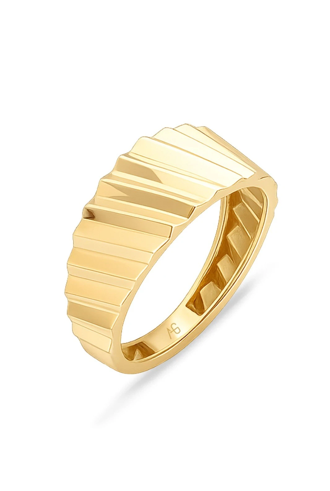 Yatay Çubuklu Altın Yüzük (YZK1489)