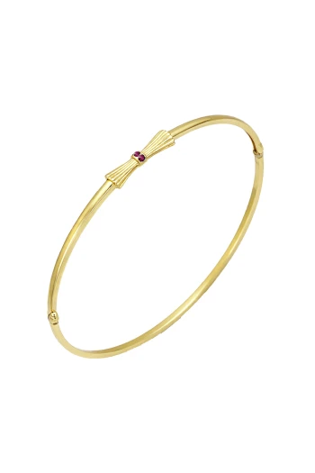 Altın Hediyelik Kombin Fiyonk İnce Bilezik (BLZ0468)