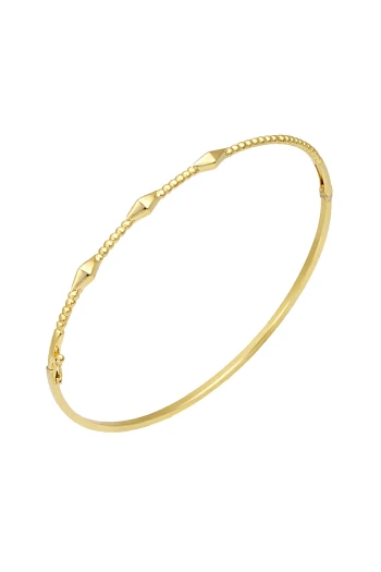 Altın Hediyelik Sade Kombin İnce Bilezik (BLZ0466)